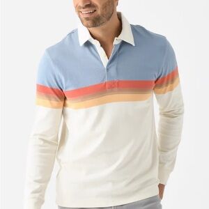 Faherty LS Rugby Polo Shoreline